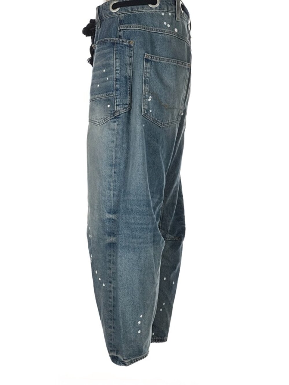 We The Free Distressed Blue Wide-Leg Jeans - Picture 7 of 14